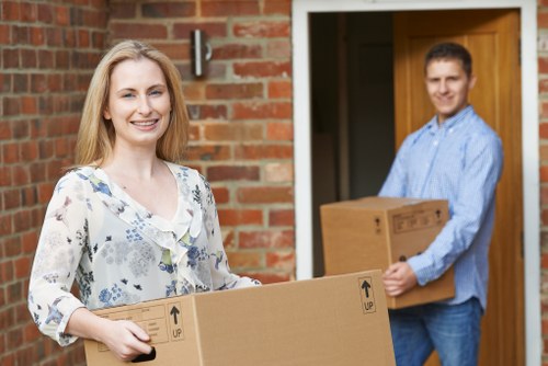 Commercial moving truck service for businesses in Clapham