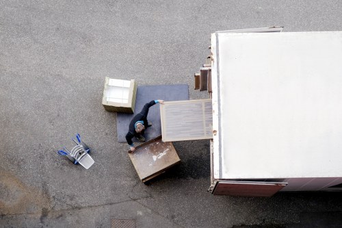 Local student relocation process with stairs and furniture handling