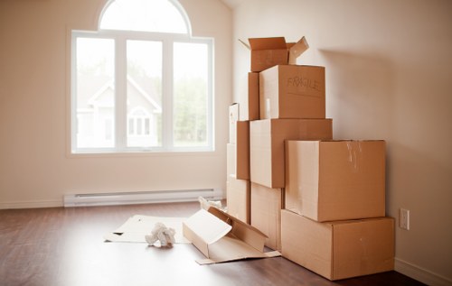 Assorted packing materials for fragile items and household belongings