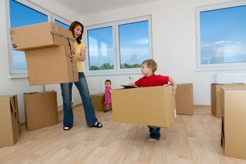 Office furniture removal service in Clapham for desks and chairs