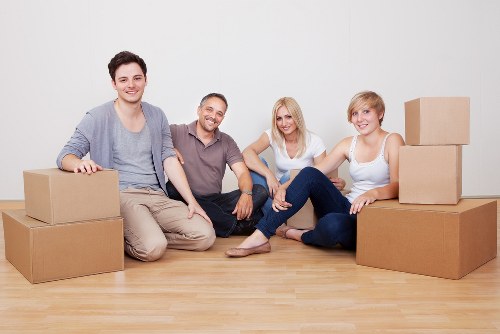 Commercial office removals setup for a business move in Clapham